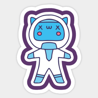 cute space kitten Sticker